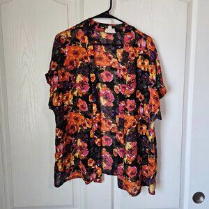 LA Hearts Sheer Cardigan Style Blouse